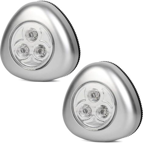 Bardusch-Lot de 2 lampes tactiles LED à piles sans fil pour placards, armoires, comptoirs ou buanderies (1/5)