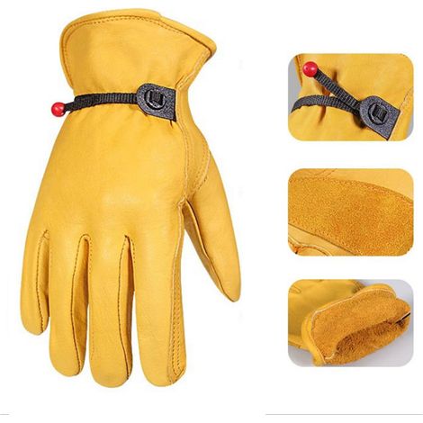 Gants de Protection Polyvalents en Cuir Synthétique, Antidérapants pour Bricolage, Jardin et Sports Équestres (1/5)