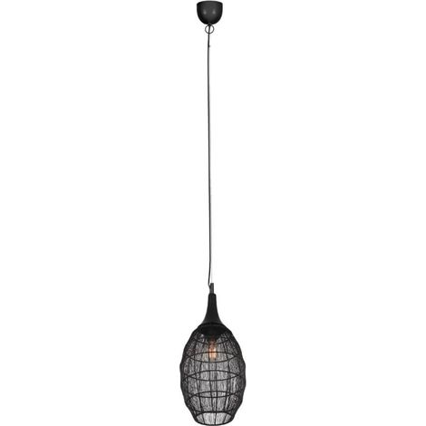 Lampe à suspension ovale Soraya Ø 26 cm - noir - 365420132 (1/3)