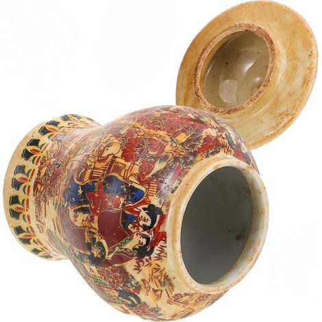 Pot à thé vintage en céramique, boîte à thé en vrac hermétique en porcelaine, style japonais, et la salle à manger (1/5)