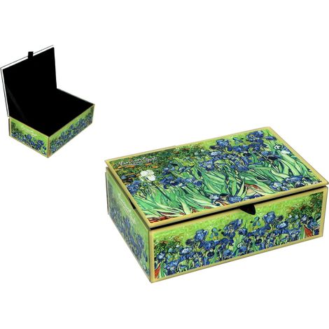Carmani, Schmuckkästchen aus Glas – VAN Gogh/Iris (1/2)