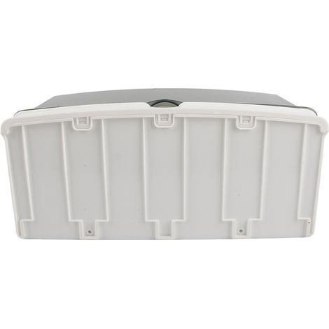 Wandmontierte, staubdichte Kosmetikaufbewahrungsbox fürs Badezimmer, kein Bohren erforderlich, weißes WC-Regal für Toilettenartikel auf dem Tisch (1/5)