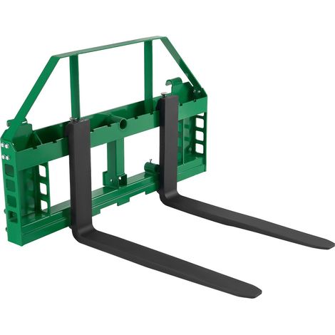 Fourches à Palettes pour Chargeuses Compactes avec Cadre 1270 mm, Fourche 1220 mm, Capacité Charge 1814 kg, Récepteur d'Attelage 50,8 mm, Manchons de Lance, Compatible avec Tracteur Spécifique (1/5)