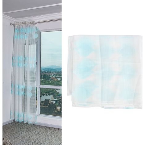Rideaux transparents à fleurs coupées Fangge Teli pour chambre, salon, salle à manger, baie vitrée (1/5)
