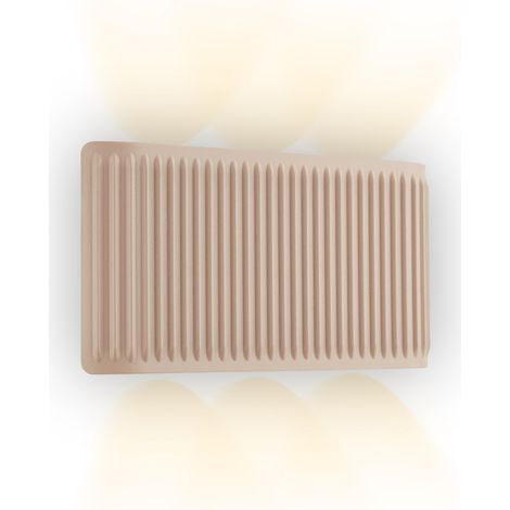 Lampe murale sans fil, tactile, intensité variable, lumière blanc chaud, éclairage haut et bas, applique murale sans fil, applique rechargeable, lampe chambre, 17,5x9x4,5 cm, Beige (1/5)