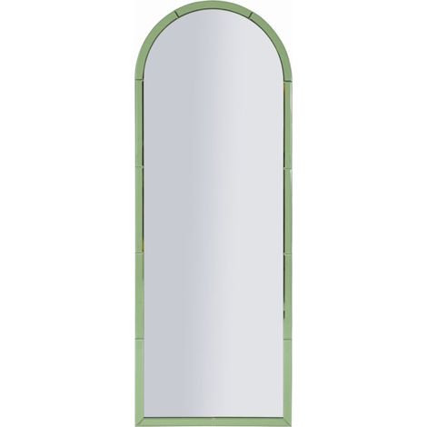 Specchio da parete Baku ad arco con cornice specchio verde 49x144 cm