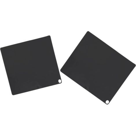 Ciieeo Lot de 2 Tapis en Silicone Résistant la Chaleur Carré 250x250 Mm et Rectangulaire 250x350 Mm, Protège-Pots Antiadhésif et Isolant Thermique, Usage la Cuisine pour Plaques'sizename'moyen