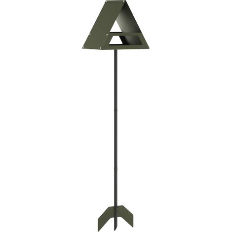 Comedero para Aves Acero Verde oliva vidaXL (1/5)