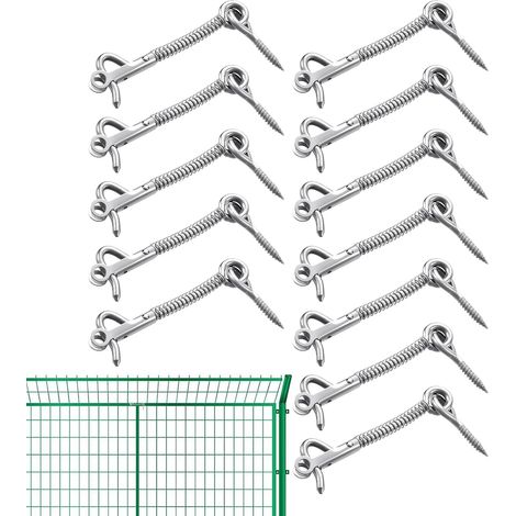 Verrou de porte à crochet et œillet, lot 12, verrous sécurité (1/5)
