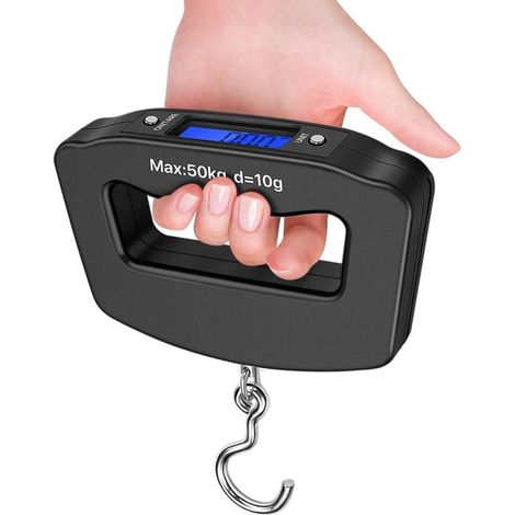 Balanza digital para equipaje con gancho，50 kg，10 g (1/5)