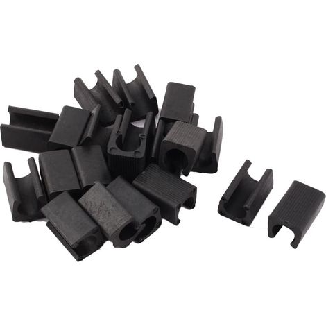 Glide Pour Pied De Chaise - Embout Tube Ronde En Plastique Noir - Diamètre 10 mm - Pour Siège Bureau Tabouret Mobilier - Lot De 20 Pièces (1/5)