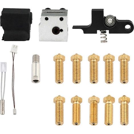 Kit de tête d'impression 3D pour X1 Genius avec chaussette en silicone, tube chauffant, thermistance et extrudeur à gorge B - FFY (1/4)