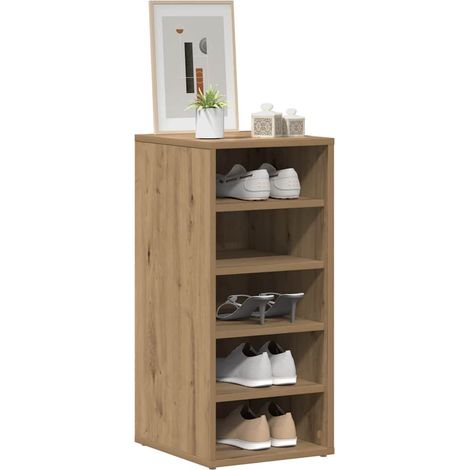 vidaXL Scarpiere 2 pz Rovere Artigianale 32x35x70 cm in Truciolato