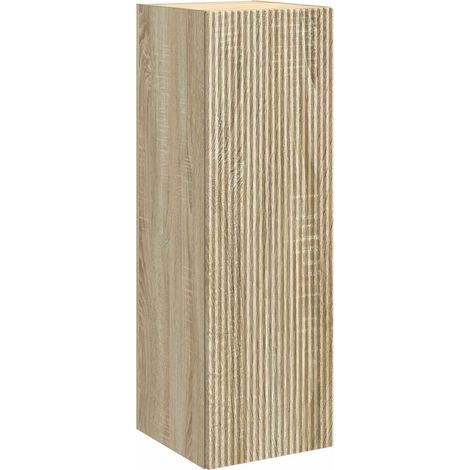 Wall-mounted Bathroom Cabinet Sonoma Oak 33 x 34.5 x 60 cm vidaXL