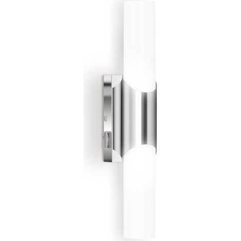 Briloner LED Badleuchte 32 x 6,5 x 6,8 cm 7W 750lm 4000K Neutralweiß IP44 Schalter Chrom - Spiegelleuchte Badezimmer (1/5)