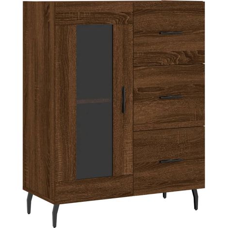 Maison Exclusive - Credenza Rovere Marrone 69,5x34x90 cm in Legno Multistrato