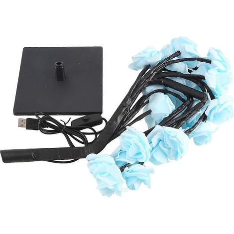 Lampe LED en forme de rose, idéale pour les fêtes, les mariages et la fête des mères. (1/5)