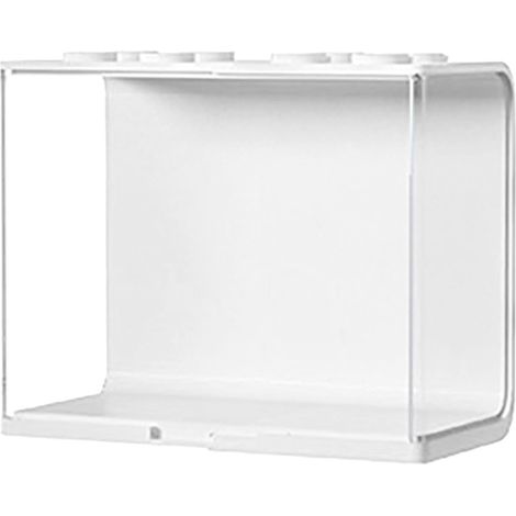 Large White  Doll Display Case Transparent Stackable Clear Display Box Toy Storage Stand for Mini Figures Collectibles