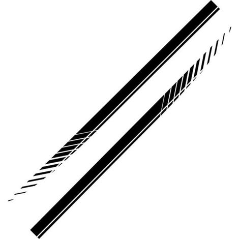 Stück Auto-Seitenstreifenaufkleber, Motorhaubenstreifenaufkleber, Karosseriestreifen, Vinyl-Aufkleber, Aufkleberstreifen (1/5)