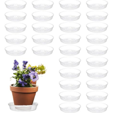 für Töpfe 30 Stück Blumentopf Untersetzer transparente