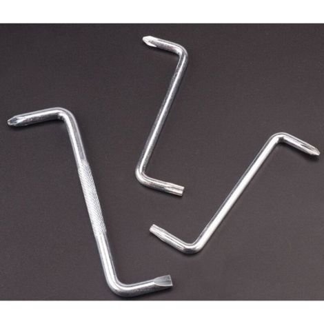 Tournevis Angulaire - Tête Plate Et Cruciforme - Embout Magnétique T25 - Accès En Zone Étroite - 1 Pièce (1/5)