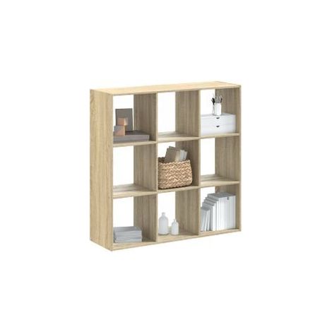 Bibliothèque chêne sonoma 102x32x102 bois d'ingénierie (1/5)