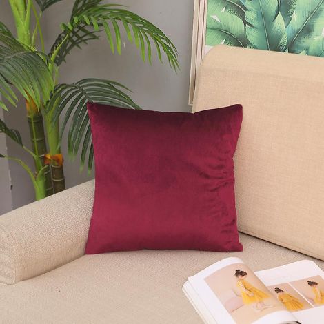 Taies d'oreiller en microfibre Basics, bordeaux, 65 cm x 65 cm x 2 (1/4)
