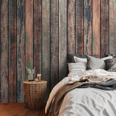 A.S. Creation Livingwalls Fototapete The Wall III 398321 Eine Rolle Ein Motiv 159 x 280 cm Bunt Braun Blau (1/4)