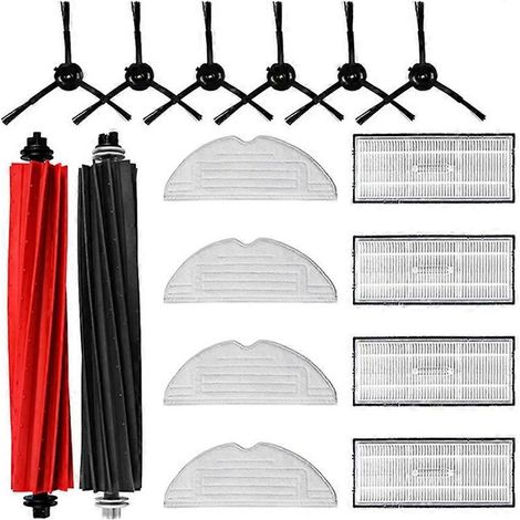 Accessoires pour aspirateur robot Roborock S8 / S8+ : Pièces détachées, brosses latérales principales, lingettes de nettoyage, filtres HEPA, sacs à poussière (1/5)
