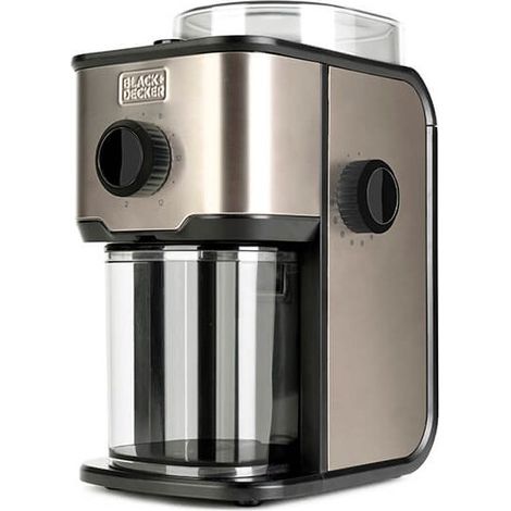 Black+decker BXCG151E Macinacaffe' Elettrico 150W Serbatoio 200g 14 Livelli di Macinatura 12 Tazze colore Inox (1/5)