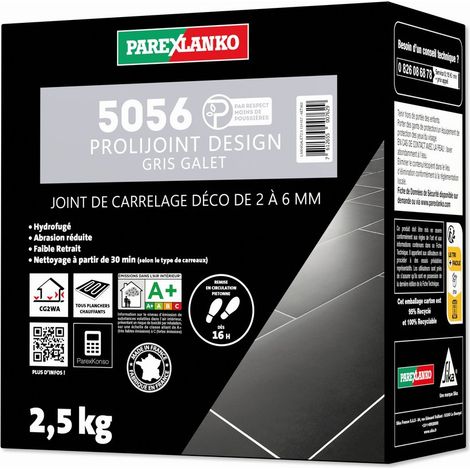 Joint de carrelage 2,5 Kg 5056 Prolijoint Design PAREXLANKO Gris Galet (1/5)