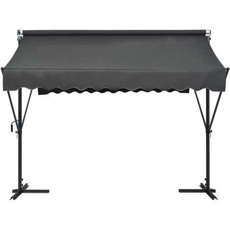 Wasserdichte, freistehende Markise 300 x 300 cm anthrazit (1/5)