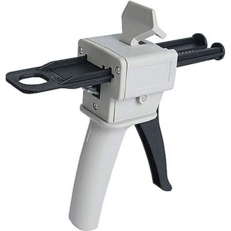 Pistolet distributeur 2 composants pour résine époxy (50 ml) – pistolet à mélange et application manuel, idéal pour colles bicomposants, réparations précises et travaux DIY