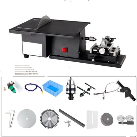 Polisseuse Ponceuse 2500W 5 en 1 Machine de polissage de bureau multifonctionnelle Jade sculpture meulage Machine de découpe perle ronde poinçonneuse(Upgraded Version) (1/5)