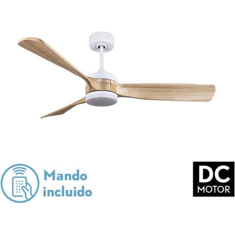 Ventilatore da Soffitto DC Oriente 26W Bianco 3 Pale in Faggio (1/2)