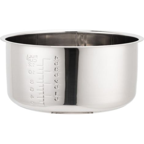 Cuve intérieure en acier inoxydable 304, compatible avec les cuiseurs à riz et les autocuiseurs, avec fond multicouche, antiadhésive, d'une capacité de 6 litres. (1/5)