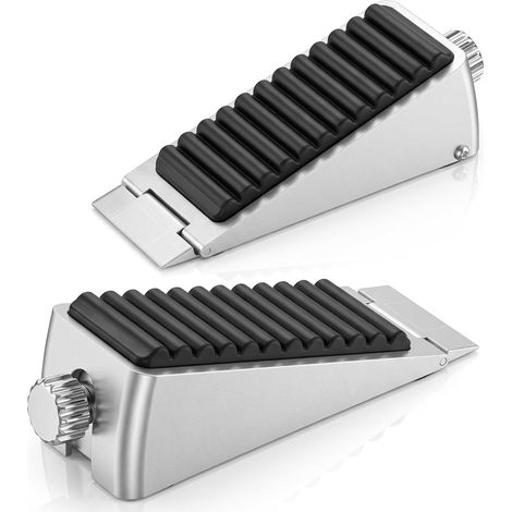 2 Türstopper für den Boden, höhenverstellbar von 4,3 bis 6,5 cm, Türstopper für den Boden (1/5)