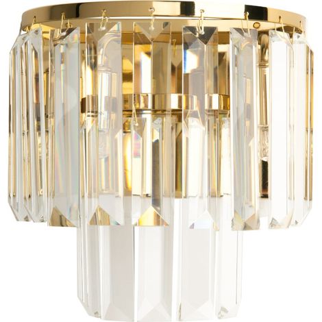 Applique murale Monaco dorée cristaux 2xG9 40W Maxlight (1/2)