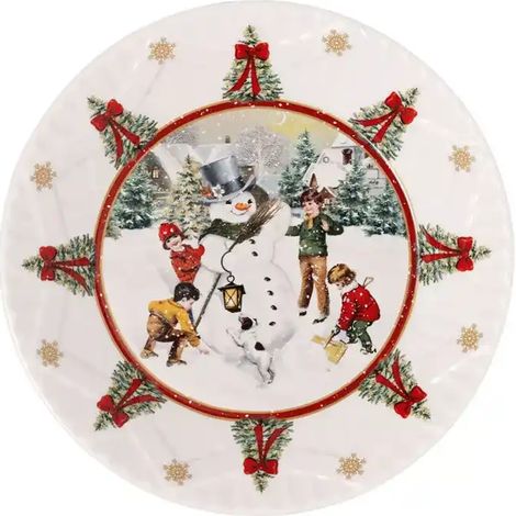 Villeroy & Boch Toy's Fantasy Ciotola Grande "Pupazzo di Neve" 25cm (1/4)