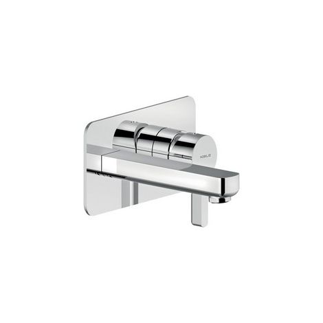 Parte esterna monocomando a parete per lavabo Nobili serie Lira LR116198CR  Cromato - Ottone