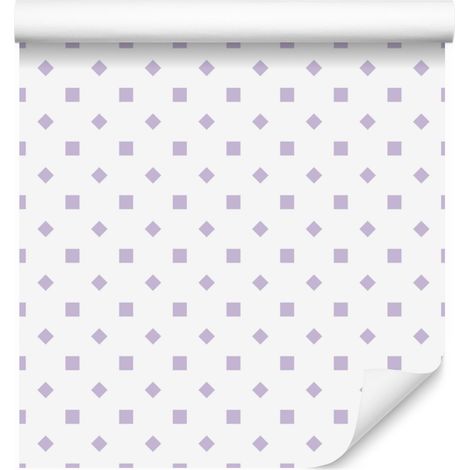 Papier peint à pois blancs, détail subtil pour salon et chambre 50x1000 cm (1/5)