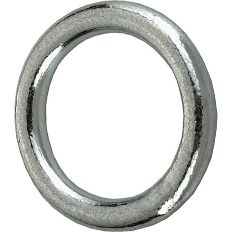 Anello tondo saldato Ø 5 x 40 mm. in acciaio zincato - 4 pz.