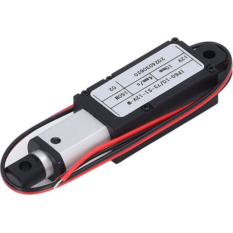 Micro actionneur linéaire électrique, course de poussée 150N, verrouillage automatique de la langue de 10mm, 4 mm/s, Mini 12V (1/5)