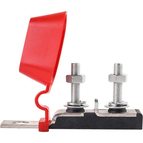 Terminal fusible de batterie Fusible Bloc Double goujons 1/4" porte-fusible bateau camion voiture Marine TFB2AS(Fusible non inclus)