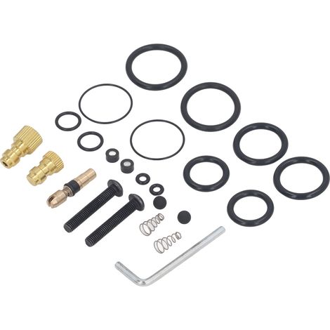 Kit de joints pour compresseur d'air de pompe 4500 psi : clé hexagonale, joints toriques, rondelles, bouchons, outil d'étanchéité pour l'entretien quotidien. (1/5)