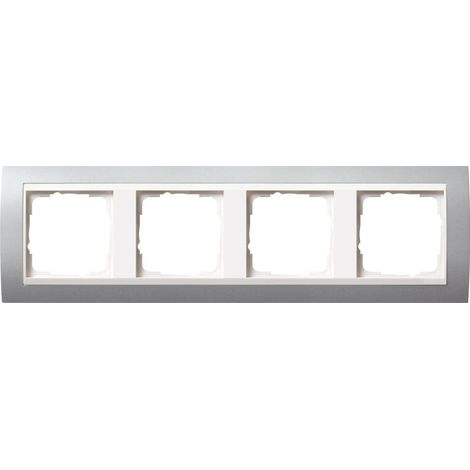 Gira Marco embellecedor 4x Interm. RW Gira Event F Alu [0214326], 0214 326