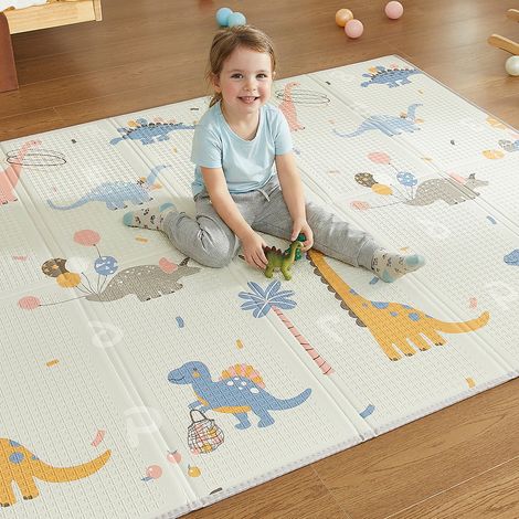 CASABEL Tapis d’Éveil Bébé, Épais & Doux, 180x150cm Motif