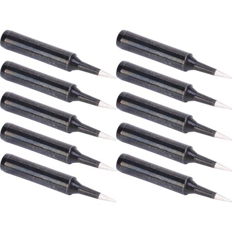 Lot 10 Pointes de Fer à Souder 900M-TI, Station Soudure Chauffage Interne Noir, Embouts Standard Compatibles, Outillage Électronique Précision (1/5)
