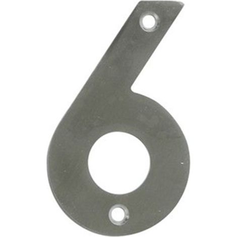Zahl 6 Edelstahl 10cm 6774 Freund (1/2)
