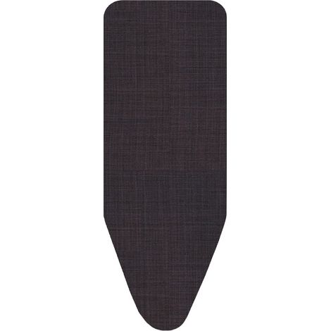 Funda cotton plus nature, lino negro, para tablas de planchar de 125 x 40 cm